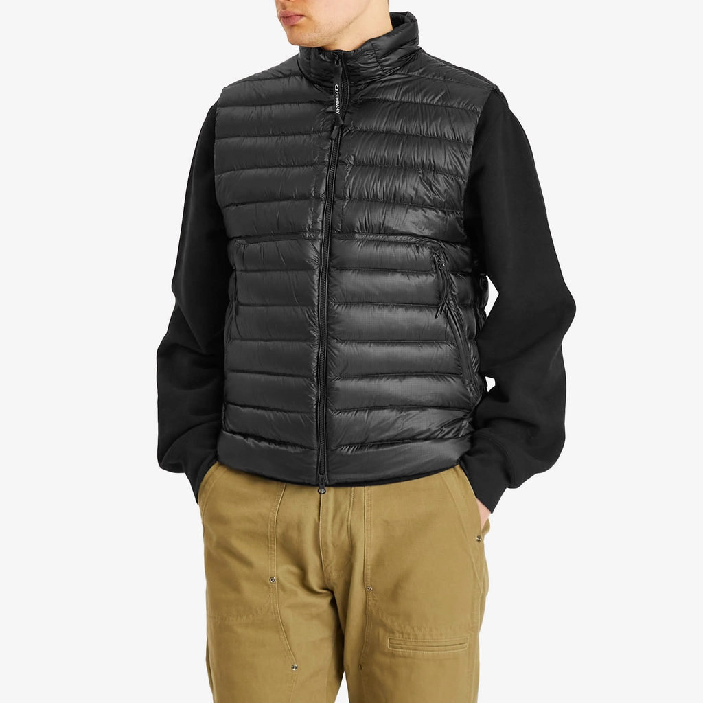 CP Company Men's D.D. Shell Lens Down Vest Black